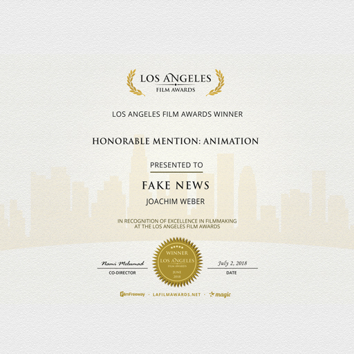 Animation - Los Angeles Film Award July 2018